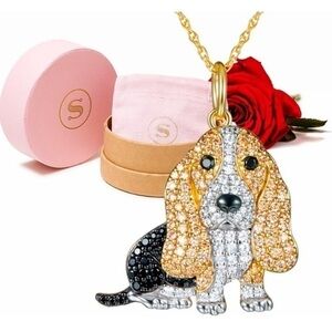 Scamper & Co 18K Gold Dog Necklace NWT